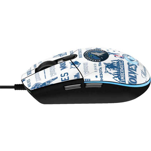 NBA Minnesota Timberwolves Historic Blast G203 Prodigy RGB Wired Gaming Mouse Skin